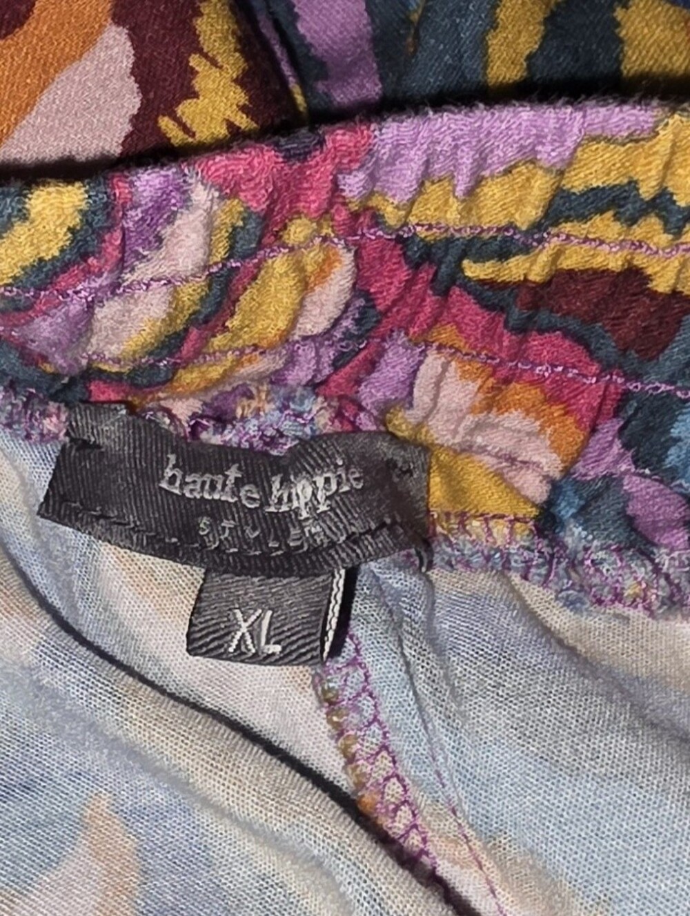 Haute Hippe XL Wide LegTropical Pants - Picture 4 of 4